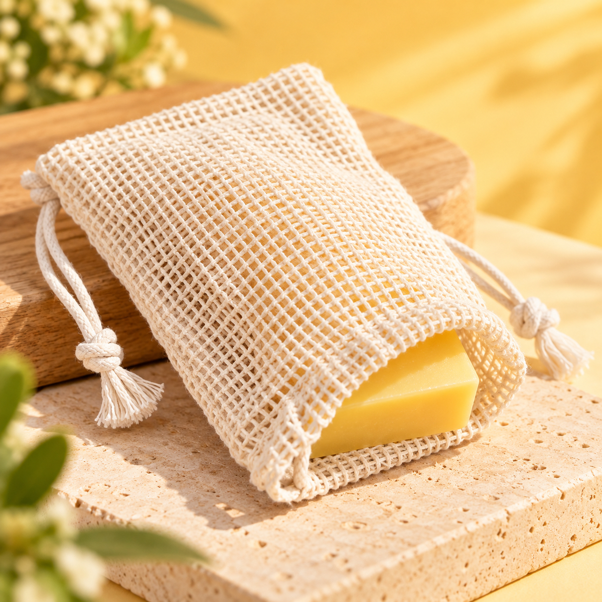 VevCare GlowBoost Peeling Etkili Sabun Kesesi – 3’lü Paket