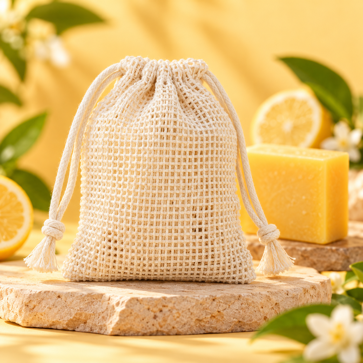 VevCare GlowBoost Peeling Etkili Sabun Kesesi – 3’lü Paket